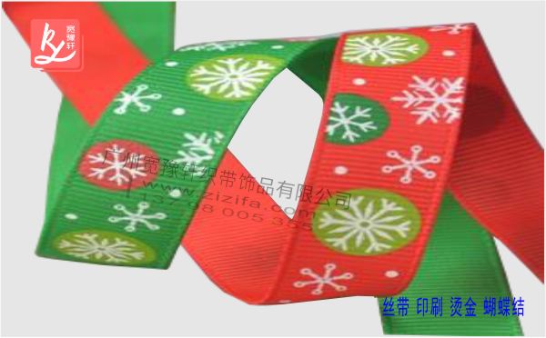紅色和綠色圣誕節(jié)織帶